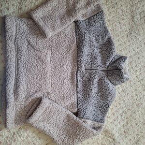 Love Tree Cream and Gray Teddy Jacket